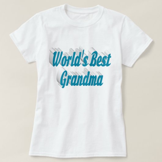 Grand-mère ciel bleu texte T-shirt (Design devant)