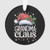 Grand-mère Claus Feux de Noël Pyjama Match de fami (devant)