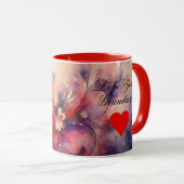 Grand-mère Coeurs Aimer Mug (Devant droit)