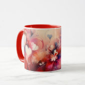 Grand-mère Coeurs Aimer Mug (Devant gauche)