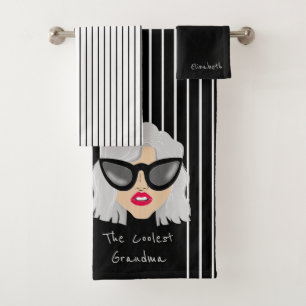 Grand-mère cool avec lunettes Nom personnalisé