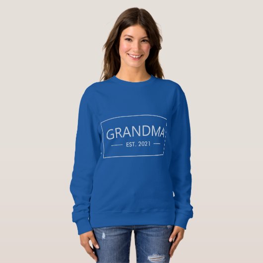 Grand-mère Date de création Sweatshirt (Devant entier)