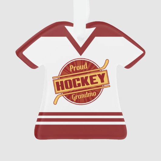 Grand-mère de hockey fière sur mesure Jersey (devant)