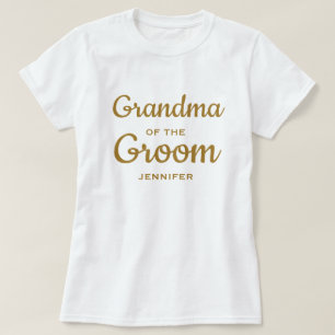 Grand-mère de la Groom T-shirt personnalisé