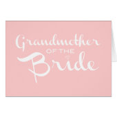 Grand-mère de la mariée blanche sur rose (Devant horizontal)