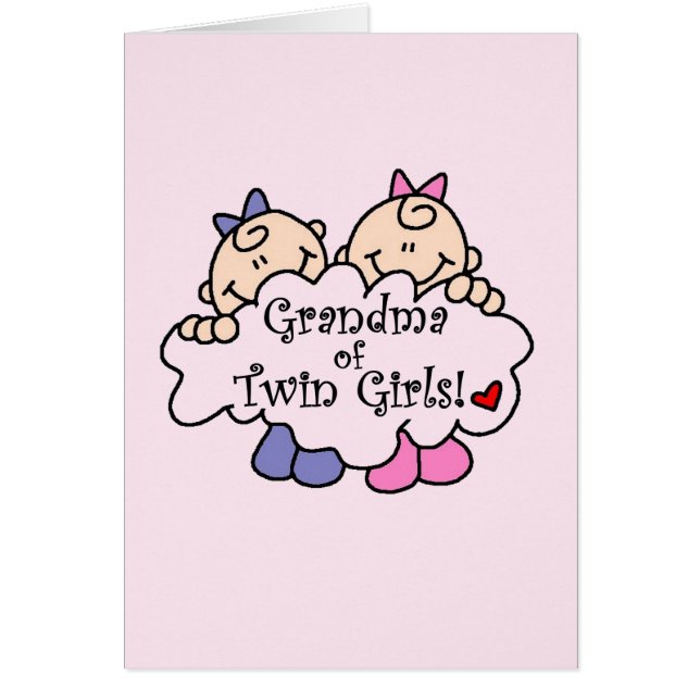 Grand-mère de Twin Girls Tshirts et cadeaux (Devant)