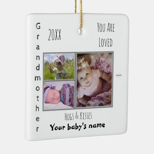 Grand-mère en céramique ornement photo (Droite)