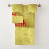 grand-mère, Ensemble de serviettes de bain, noël, (En situation)