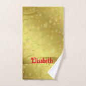 grand-mère, Ensemble de serviettes de bain, noël,  (Serviette à main)