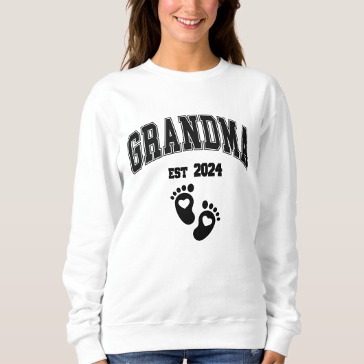 Grand-mère Est personnalisée. Sweatshirt (Devant)