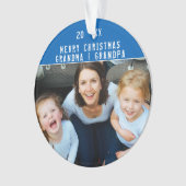 Grand-mère et grand-père Noël Keepsaké Photo (devant)