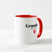Grand-mère Faire-part de naissance Mug (Devant droit)