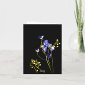 Grand-mère Fleurs Bleues Delicate (Dos)