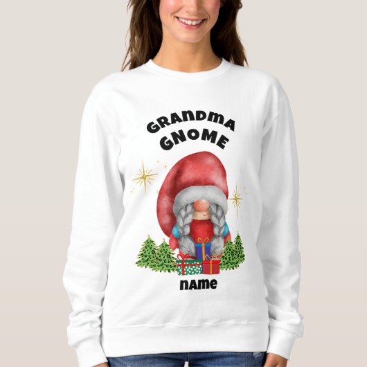 Grand-mère Gnome sweatshirt de Noël (Devant)