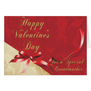 Grand-mère Gold et Red Filigree Heart Va