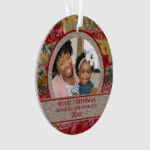 Grand-mère grand-père Rouge Or Vert Brown Burap (devant)