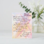 Grand-mère honorée Merci et carte d'appréciation (Debout devant)