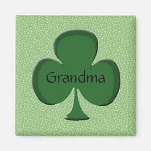 Grand-mère Irlandaise Shamrock Magnet