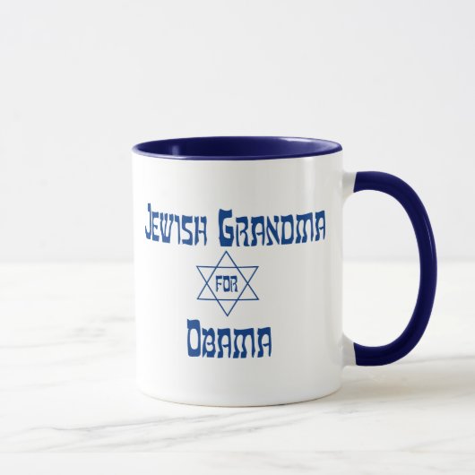 Grand-mère juive pour Obama Mugs (Droite)