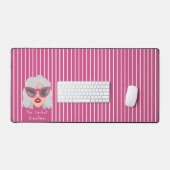 Grand-mère la plus froide avec lunettes roses Text (Clavier et souris)