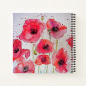 Grand-mère Livre Populaire Fleur Rouge Aquarelle A (Dos)