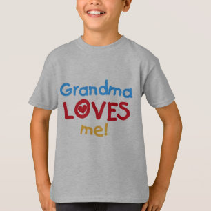 Grand-mère m'aime T-shirts et cadeaux