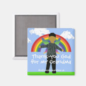 Grand-mère Merci Dieu Magnet (Recto/Verso)