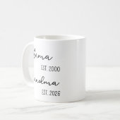 Grand-mère Mug, Mug de jumelage personnalisé pour  (Devant gauche)