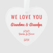 Grand-mère Noël Photo Grand-père (dos)