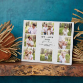 Grand-mère Nous t'aimons Photo Collage Plaque (Côté)