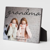 Grand-mère Nous vous aimons Plaque Photo personnal (Côté)