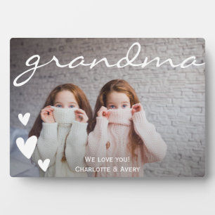 Grand-mère Nous vous aimons Plaque Photo personnal