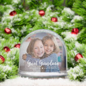 Grand-mère Nous Vous Aimons Script Moderne 2 Photo (Noël)