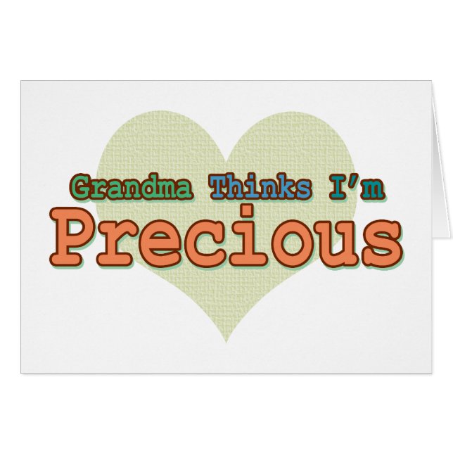 Grand-mère pense que je suis Précieuse (Devant horizontal)