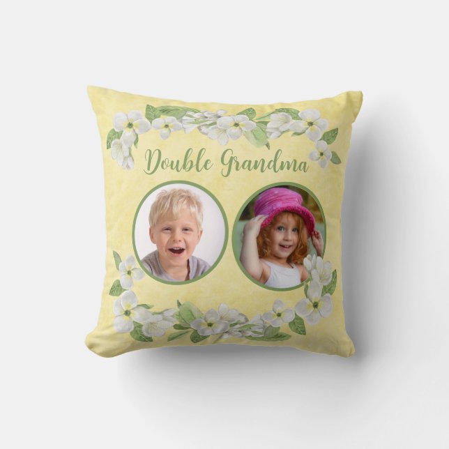 Grand-mère personnalisable de 2 oreillers à lancer (Recto)