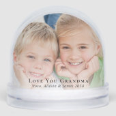 Grand-mère Photos Keepsaké Snow Globe (Avant)