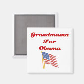 Grand-mère pour Obama Magnet (Recto/Verso)