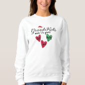 Grand-mère Sweatshirt de Noël - Noms personnalisés (Devant)