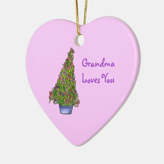 Grand-mère t'aime Ornement Iris (Gauche)