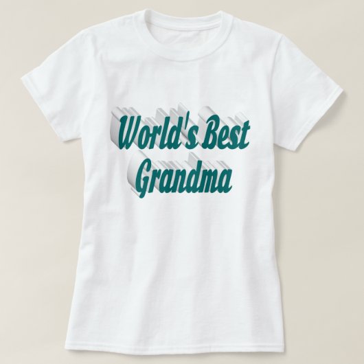 Grand-mère texte vert T-shirt (Design devant)