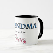 Grand-mère, un autre mot pour l'amour café Mug (Devant droit)