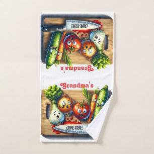 Grand-mère's Kitchen Crime Scène Serviette de cuis