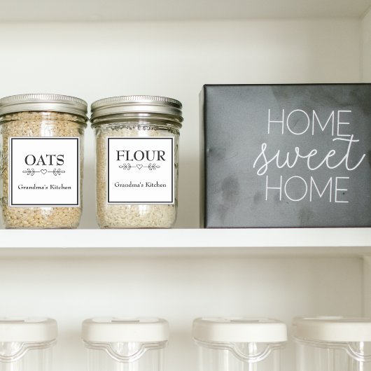 Grand-mère's Kitchen Waterproof Pantry Étiquettes