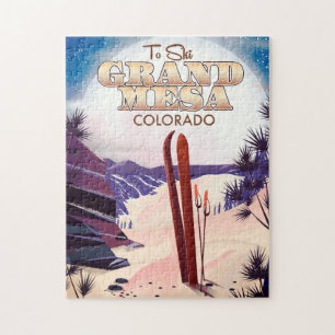 grand mesa, Colorado Ski poster. Legpuzzel