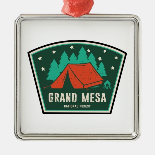 Grand Mesa National Forest Camping Metalen Ornament (Voorkant)