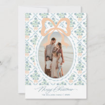 Grand Millennial Coquette Kerstkaart