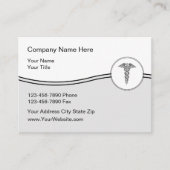 Grand Modèle Carte de visite de nomination Médical (Devant)