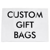 Grand modèle de blanc de sac de cadeau (Devant)