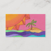 Grand modèle de carte de visite de Sun (Dos)
