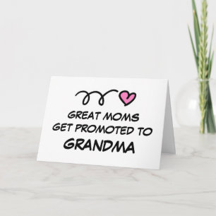 GRAND MOMS PROMOUVOIR GRANDMA carte de voeux